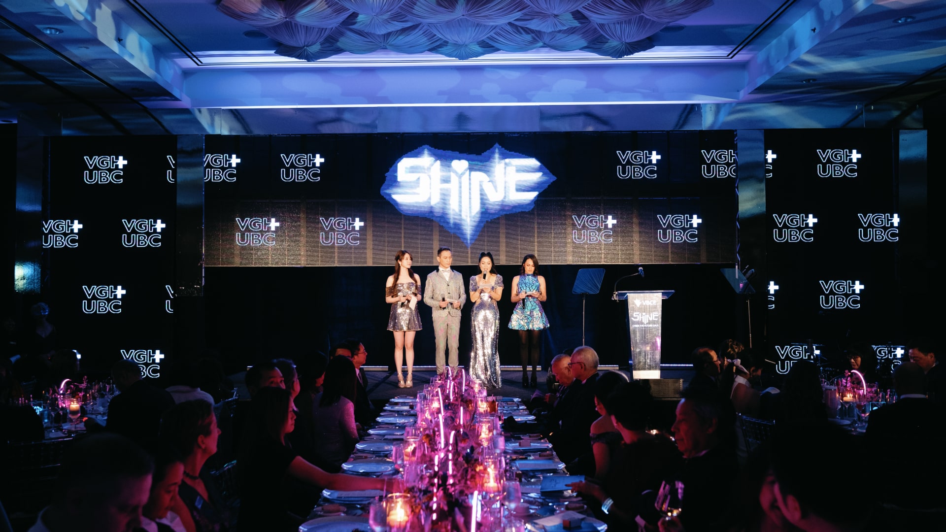 ClearLED Transparent LED display at Shine-Cyber the Future Gala